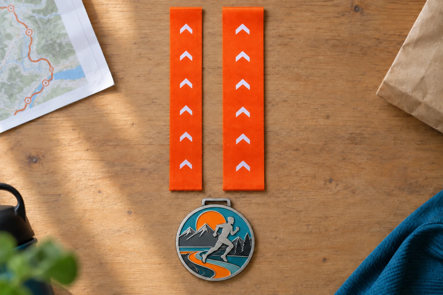 25 mm and 30 mm medal ribbon samples displayed side by side