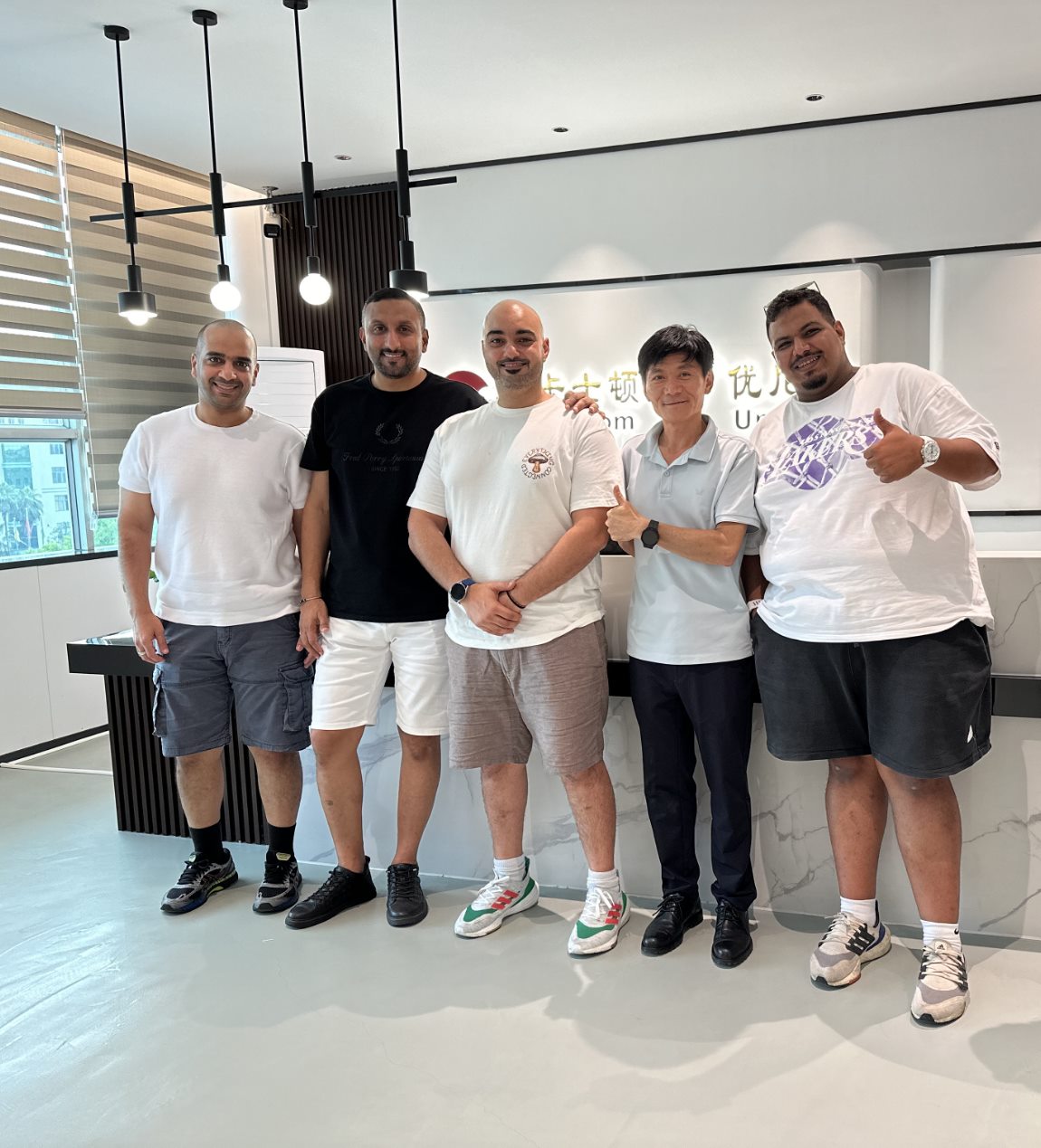 Customers visiting Unique Pin and meeting our factory team