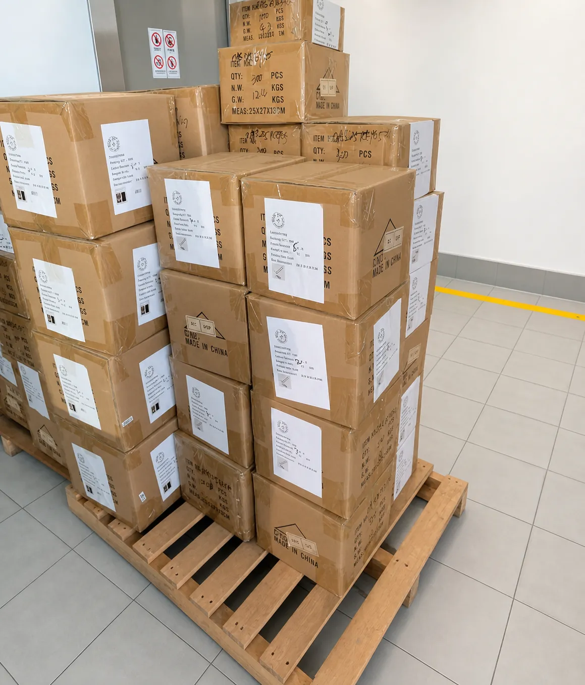 export cartons prepared for custom challenge coin shipment