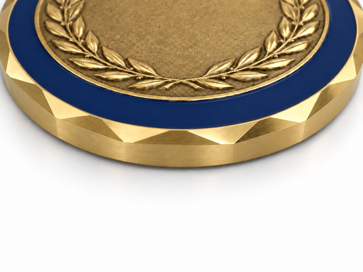 Challenge coin spur edge close-up