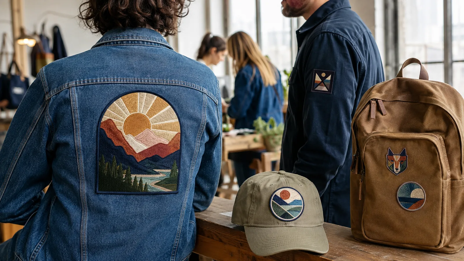 Custom patches used on jackets uniforms hats and backpacks