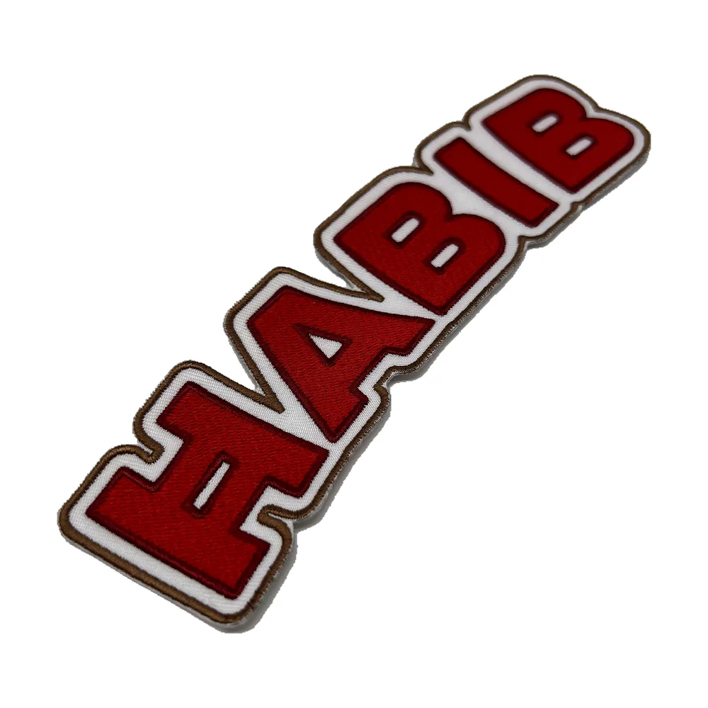 Custom embroidered NABI letter patch