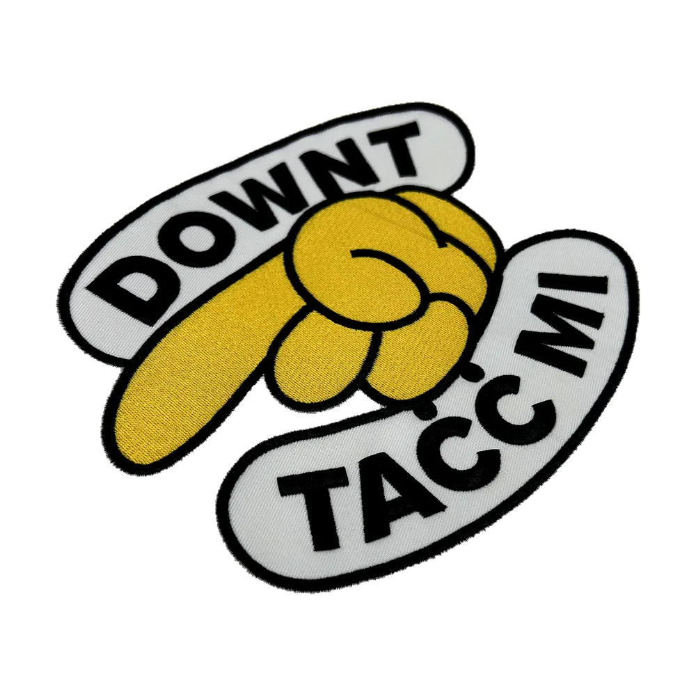 Custom embroidered taco logo patch