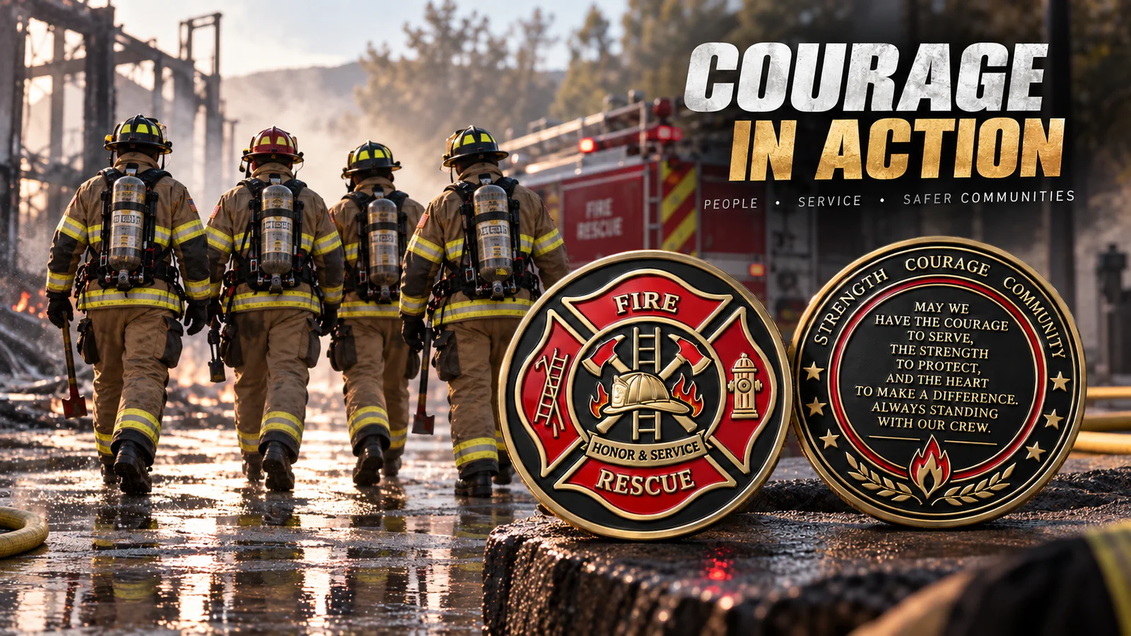 Firefighter Challenge Coins: Planning a Department Anniversary