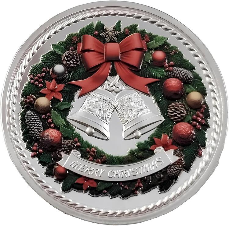Christmas bell challenge coin