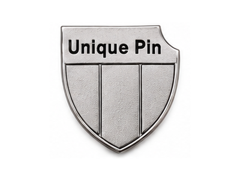 Unique Pin matte nickel finish sample