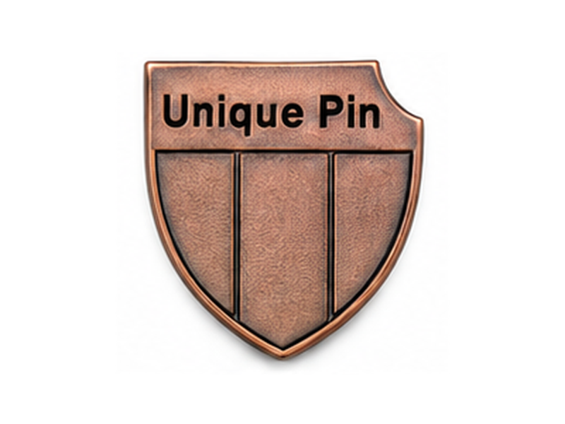 Unique Pin antique copper finish sample