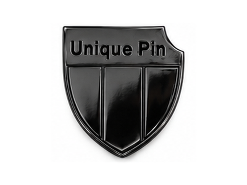 Unique Pin black nickel finish sample