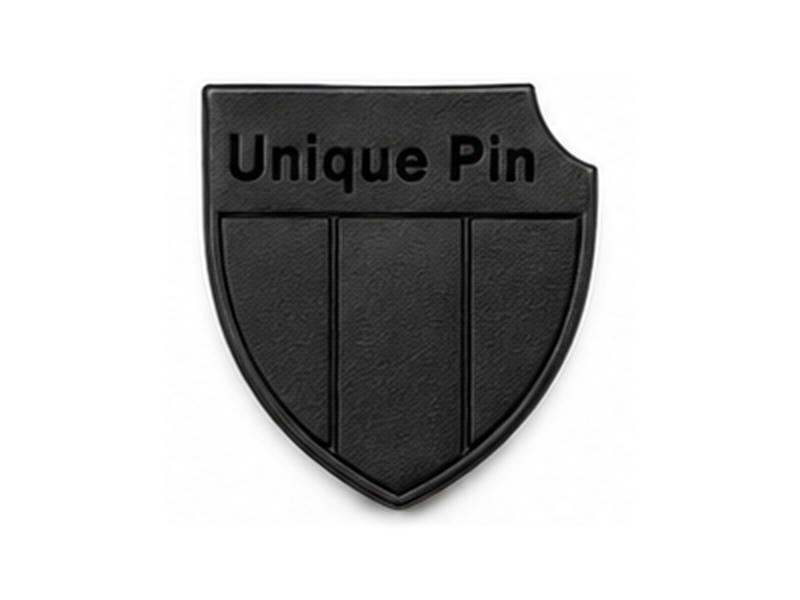 Unique Pin dyed black finish sample