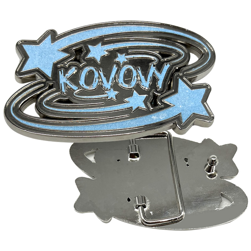 KOWOW star enamel belt buckle