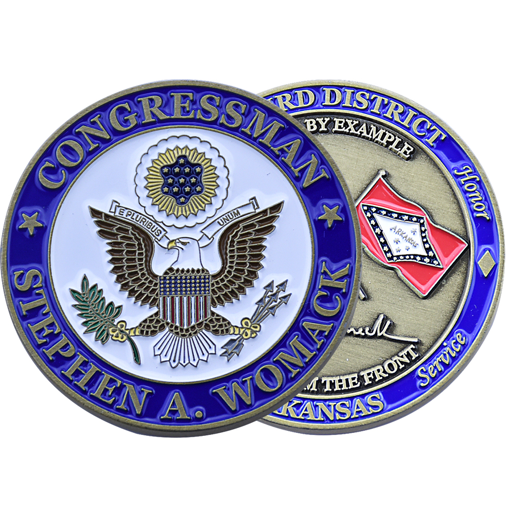 Congressman Stephen A. Womack double sided challenge coin