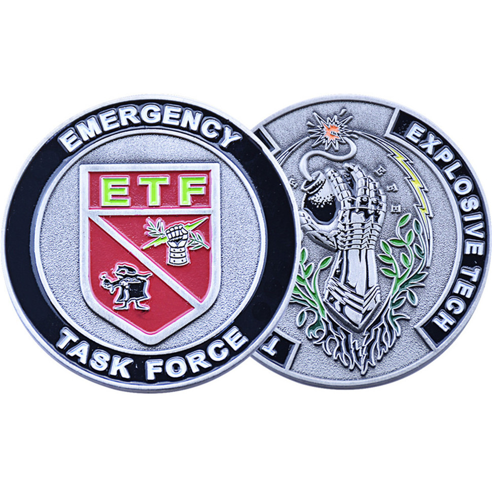 Emergency Task Force double sided challenge coin