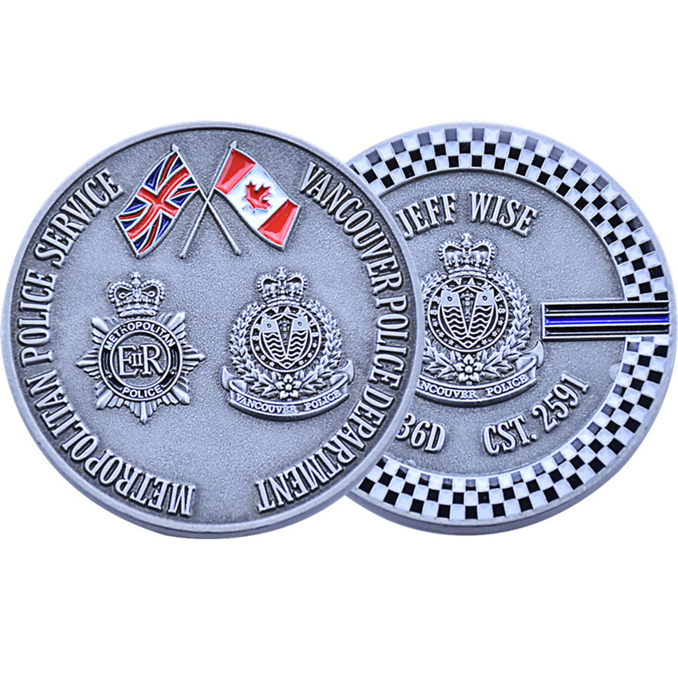 Vancouver Police Service double sided challenge coin