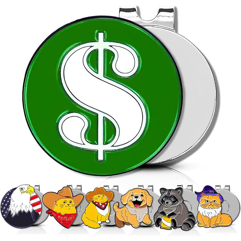 Animal character golf ball marker set
