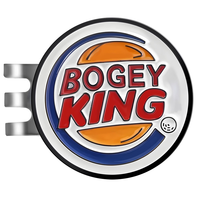Bogey King golf hat clip ball marker