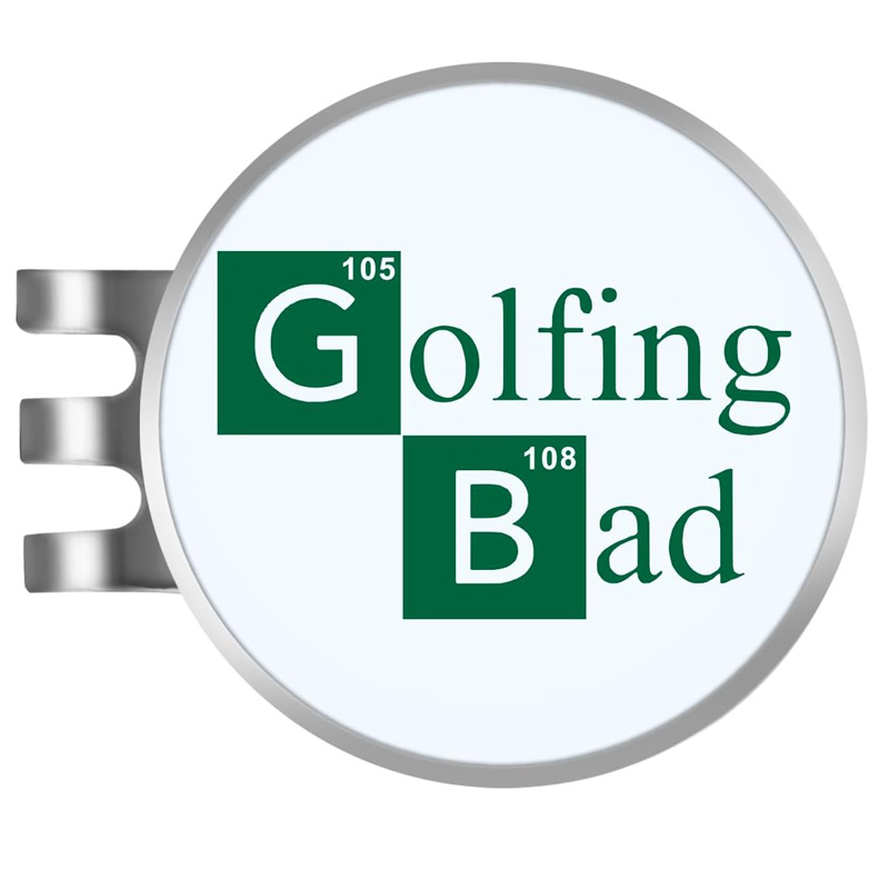 Golfing Bad golf hat clip ball marker