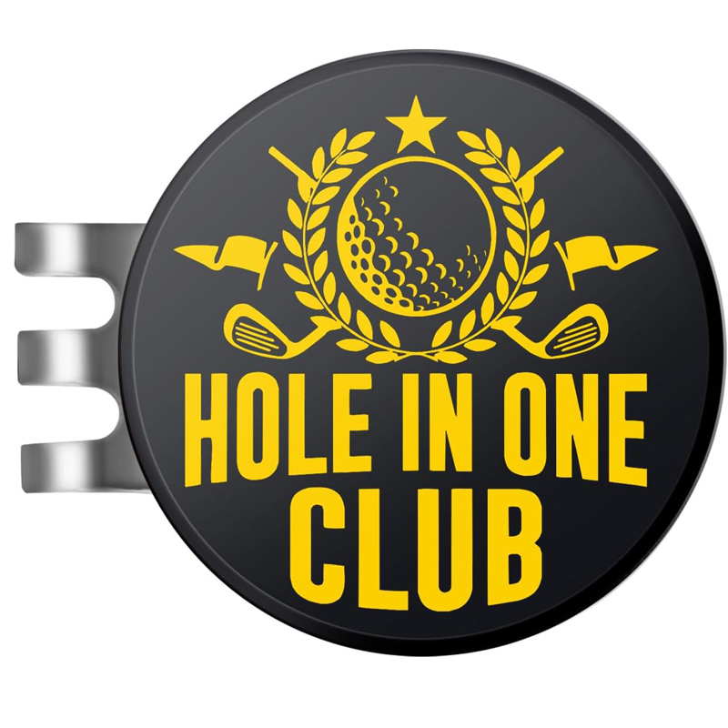Hole In One Club golf hat clip ball marker