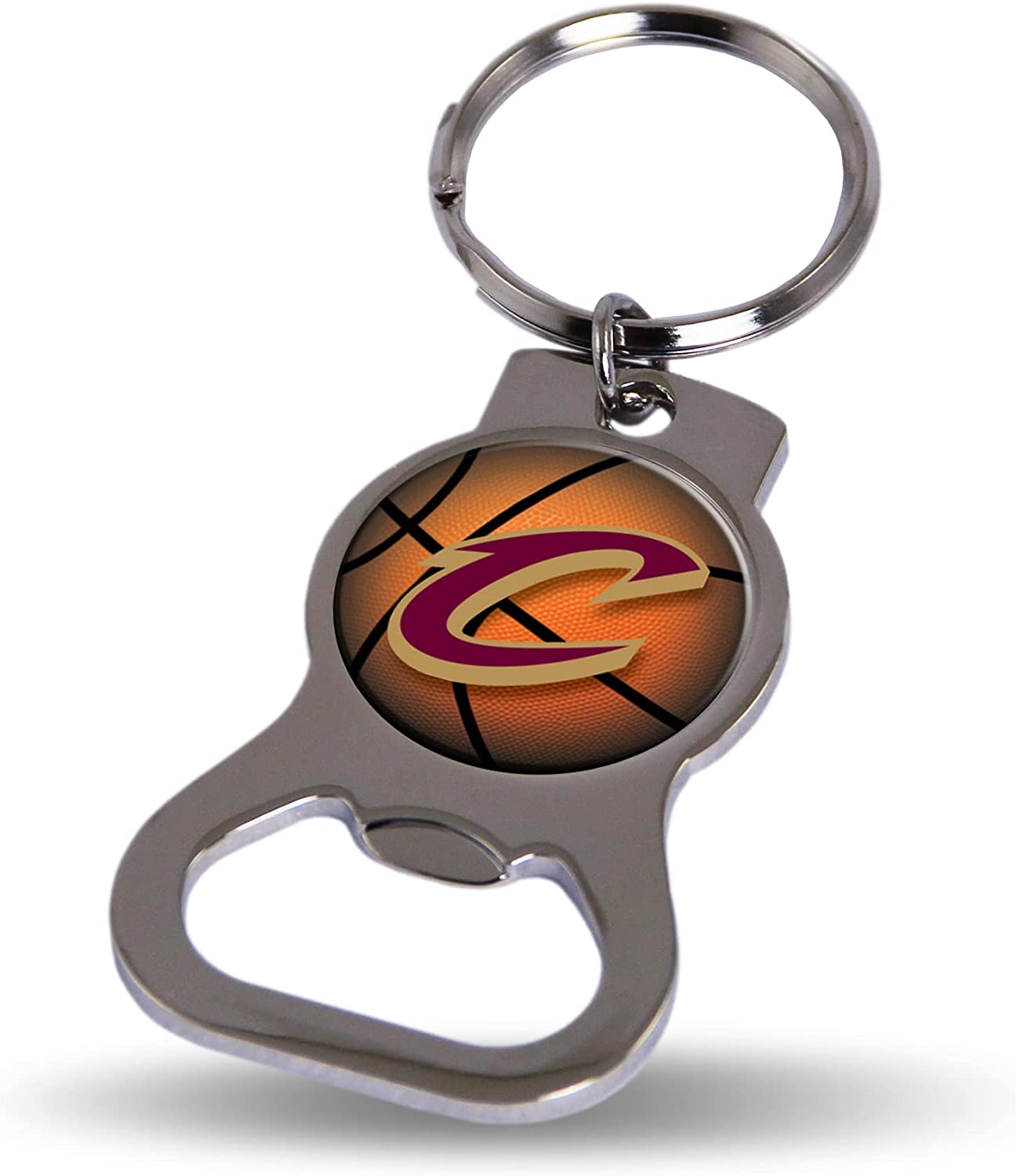 Basketball bottle opener keychain