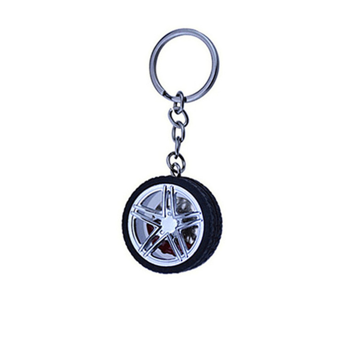 Tire wheel rim keychain