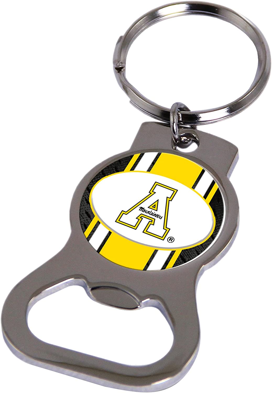 Yellow team bottle opener keychain