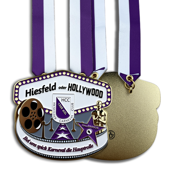 Hollywood carnival ribbon medal