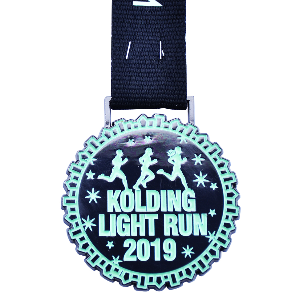 Kolding Light Run ribbon medal