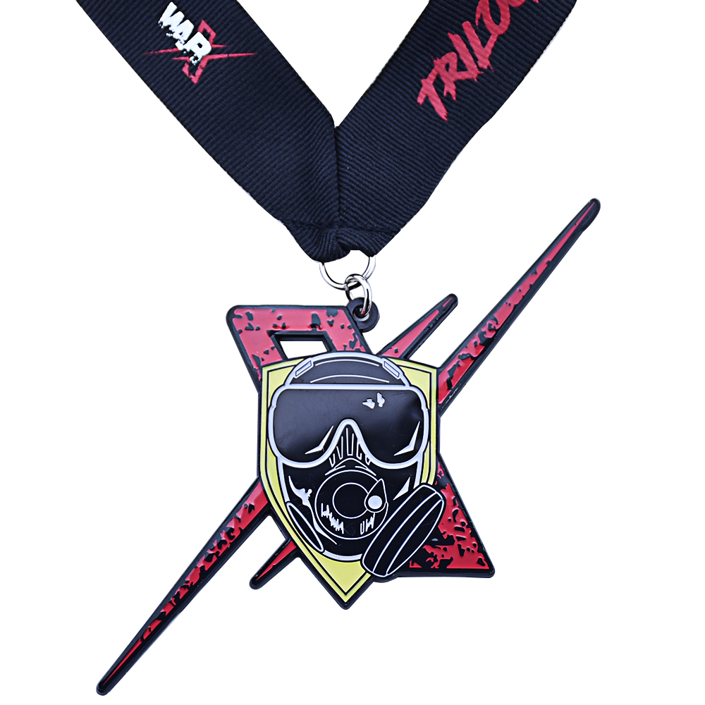 Triko gas mask ribbon medal