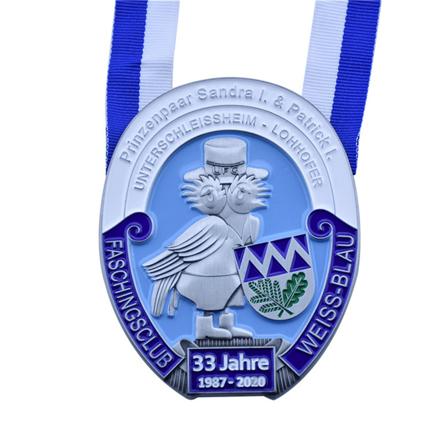 Weiss-Blau anniversary ribbon medal