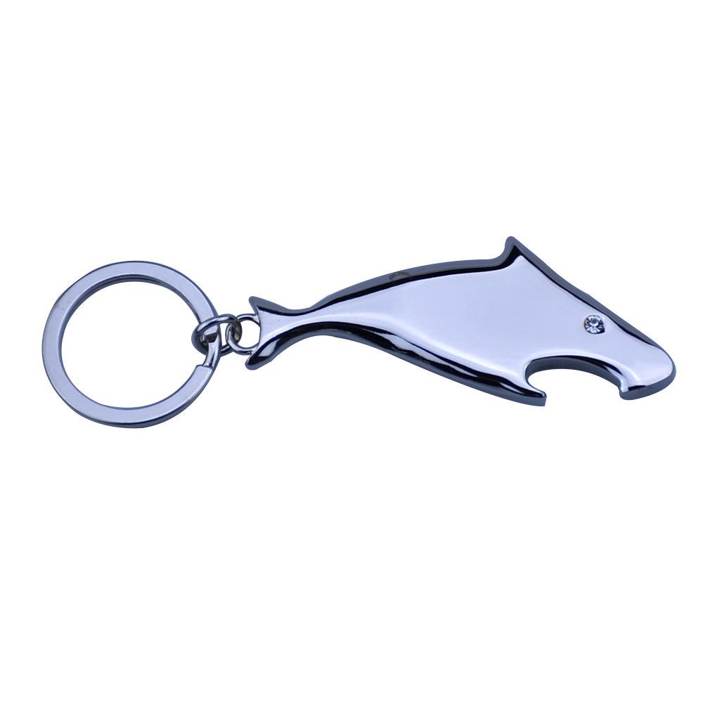 Fish shape keychain bottle opener