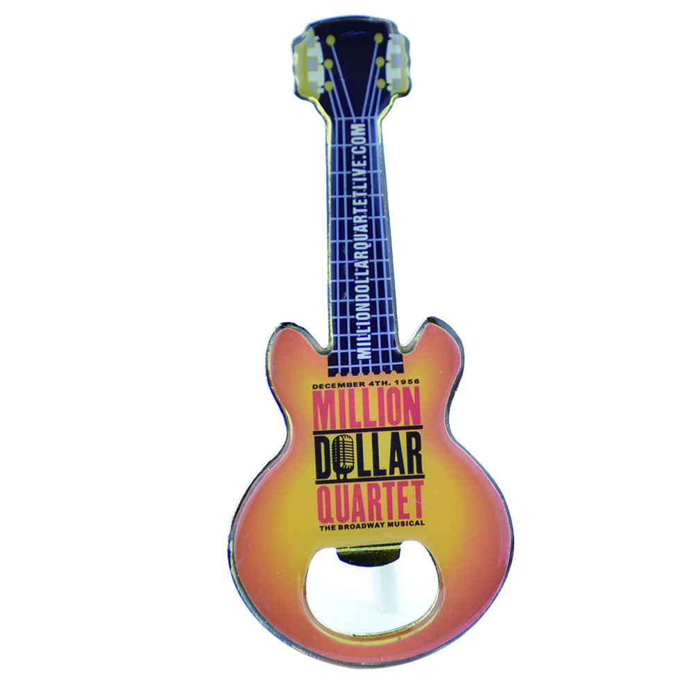 Guitar metal bottle opener
