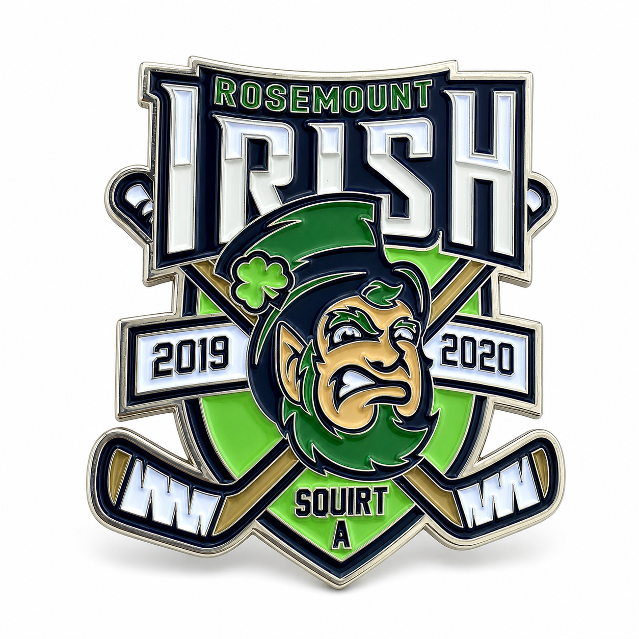 Rosemount Irish soft enamel pin